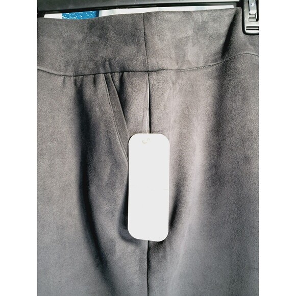 NWT Allison Daley Faux Micro Suede Pull On Pants Charcoal Gray Womens Size 18W - Picture 3 of 6